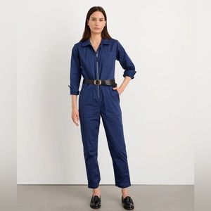 Alex Mill Standard Zip Front Jumpsuit, Marine Blue, Medium, Brand New Never Worn